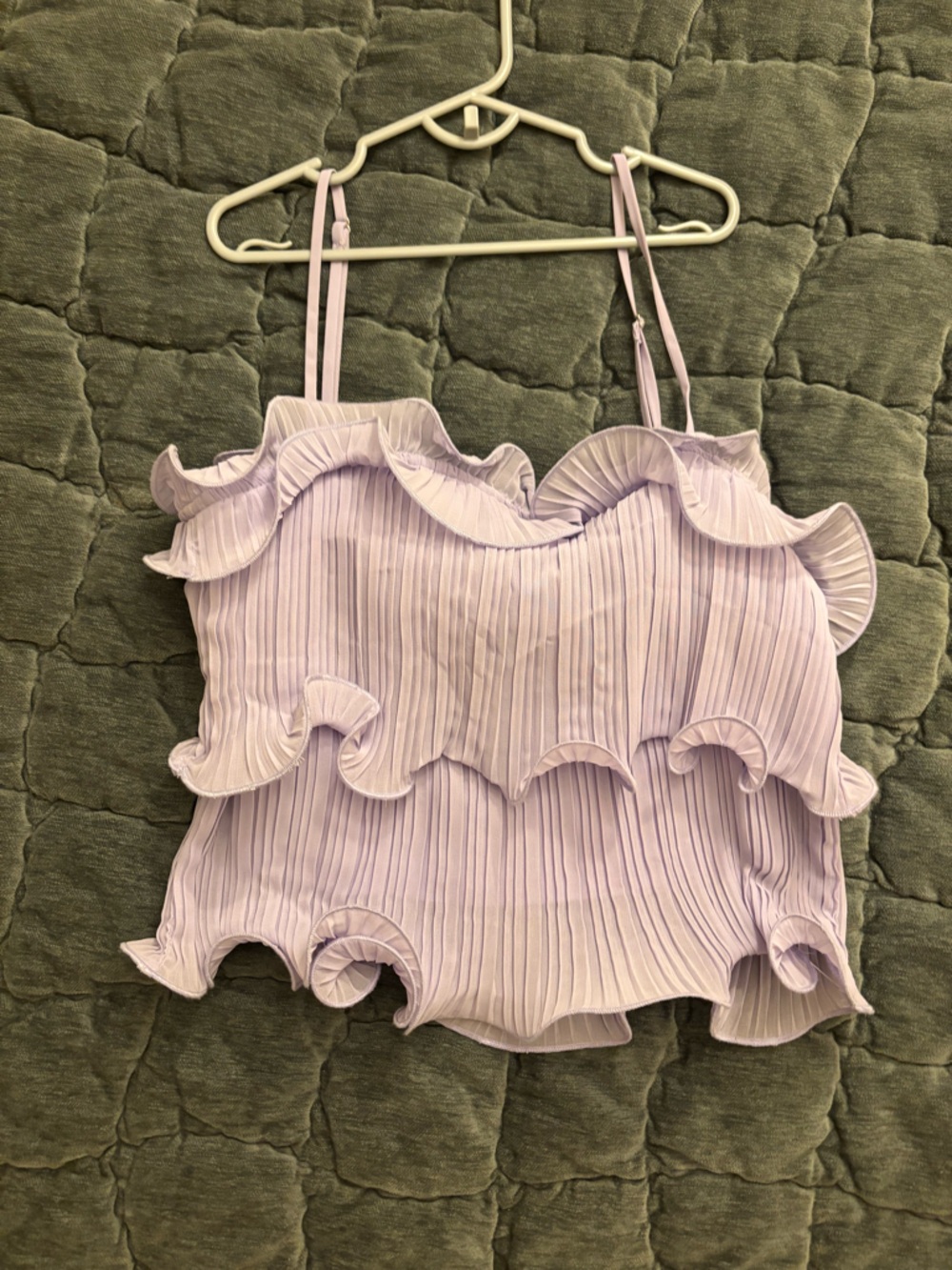 NORDSTROM RACK STRUCTURED RUFFLED TOP